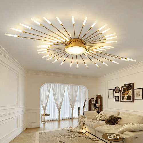 Metall led kronleuchter - kronleuchter, 42+1